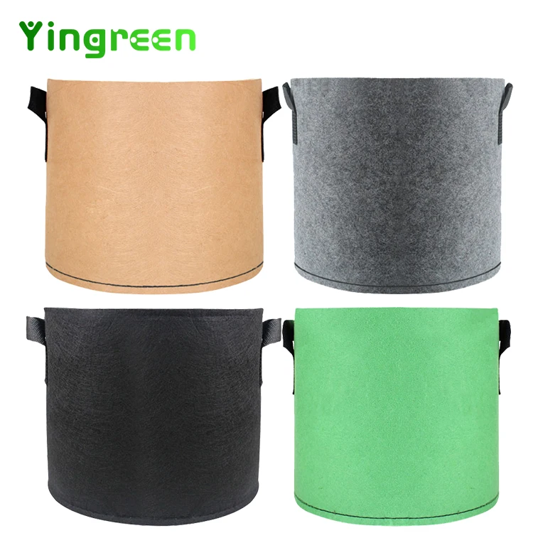 Customized Size 1 3 5 7 10 20 30 40 Gallon Vegetable Potato Garden Non Woven Fabrics Pots Plant Grow Bags