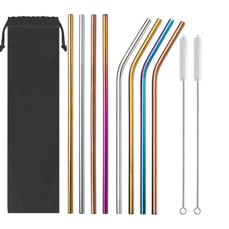 Factory wholesale custom stainless steel straws ,Reusable straws