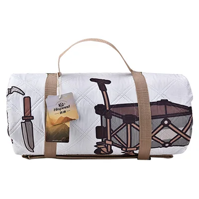 HISPEED Roll Up Picnic Blanket Padded 1.5m/2m Extra Large Moisture-proof Sand Free Beach Mat