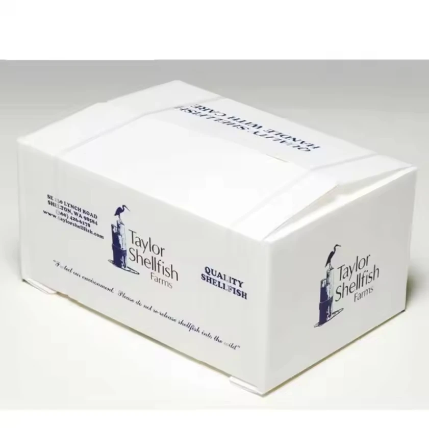Waterproof Food Chicken Live Lobster Cooler Corrugated Packaging Insulated Carton Shipping Box For Frozen Meat And Fish