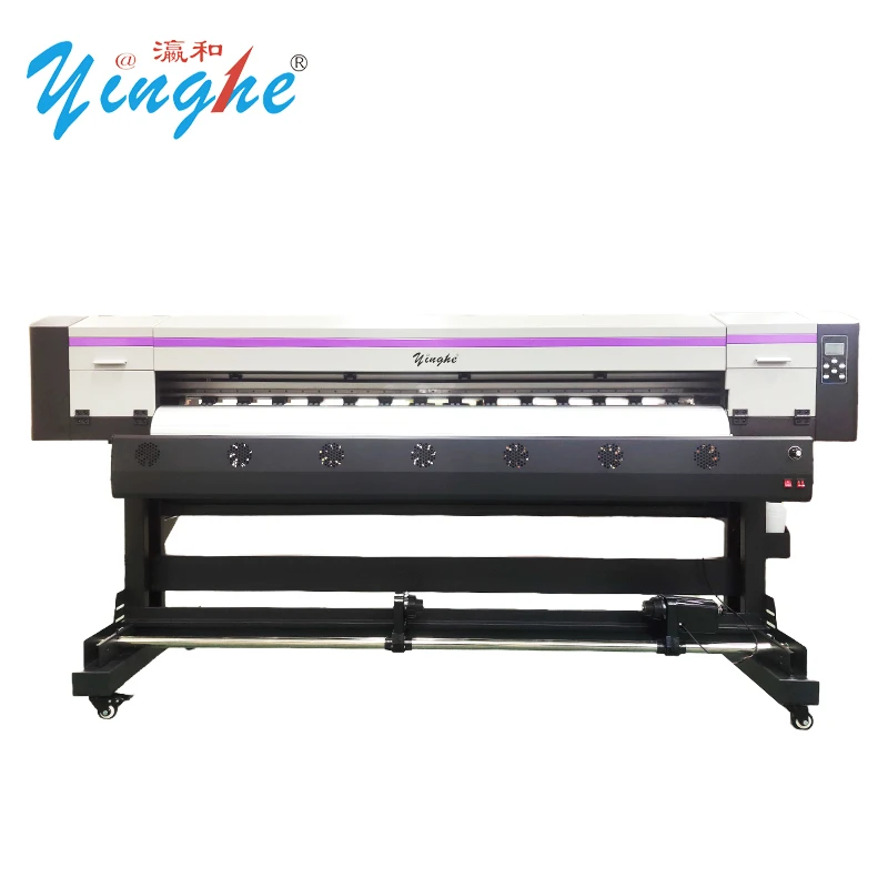 high quality 1800mm single head Large Format Eco Solvent Sublimation inkjet flex banner vinyl xp600/i3200 head printing machine