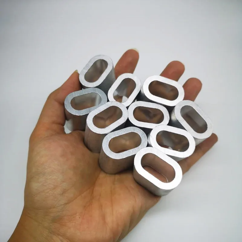 ferrules for cable 6mm/8mm/10mm/12mm/14mm/16mm/18mm/20mm Single Aluminum sleeves for Rigging Trace Leader Crimps,