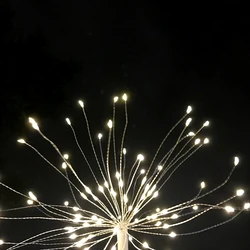 Solar Power diwali Wedding Decoration Christmas Starburst LED Fireworks Tree String Lights