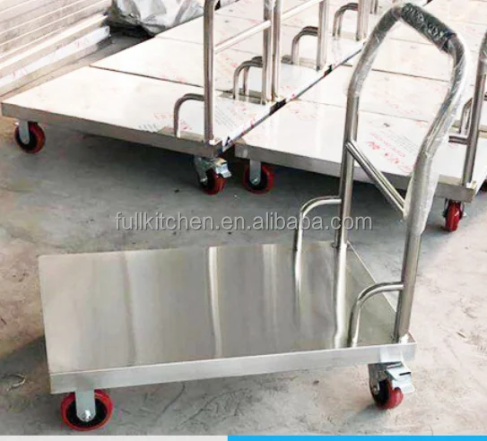 Removable Metal Storage Foldable Hand Cart / Dolly Truck for Medical Supplies Transport