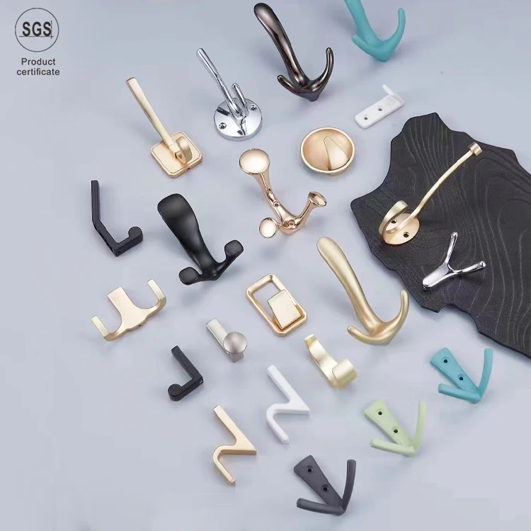 New Listing Modern Creative Display Towel Zinc Alloy Wall Mount Hat And Coat Hook Hat Hooks