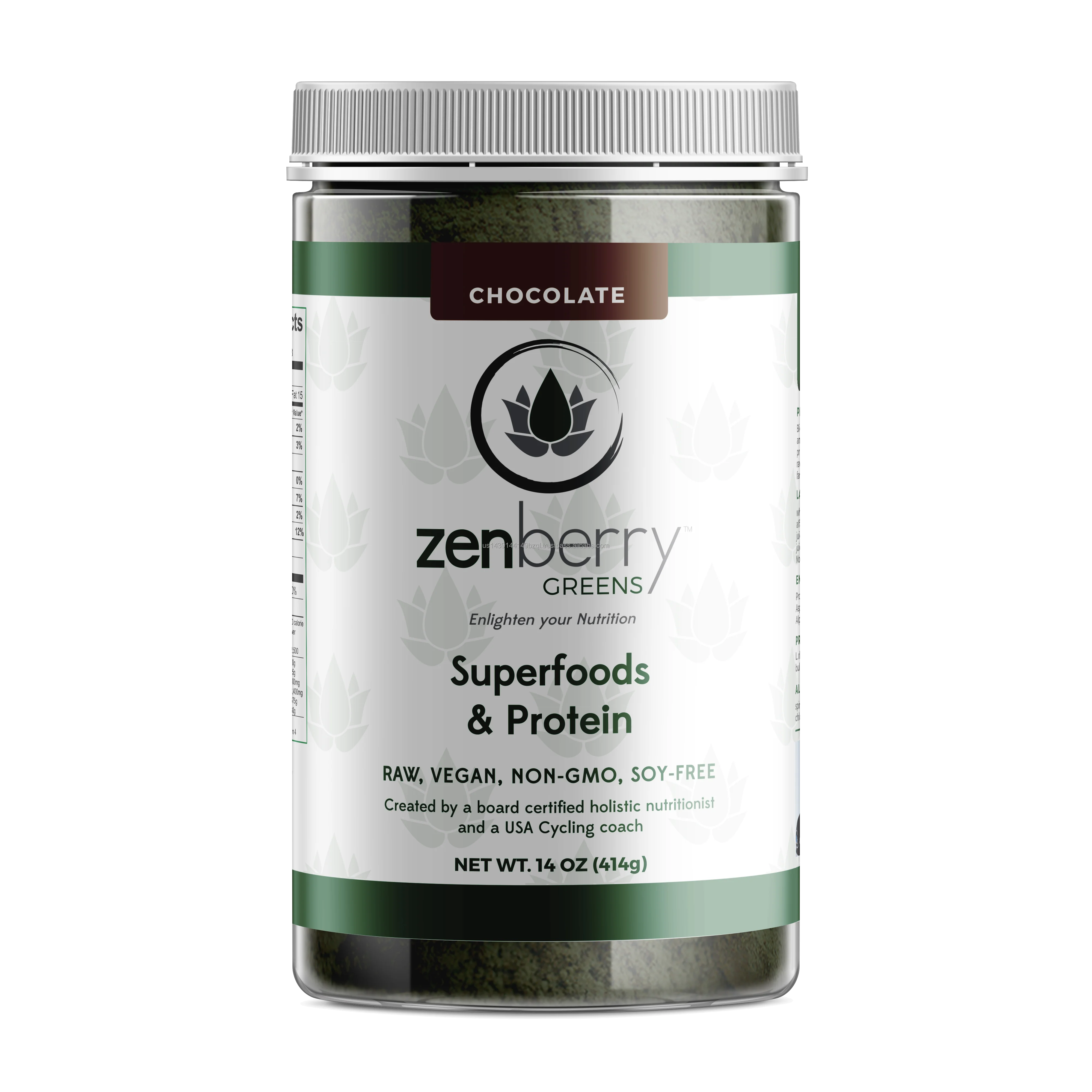  Рекомендуемое средство для очистки протеиновых продуктов Zenberry Greens органические добавки фирменной торговой марки бодибилдинга
