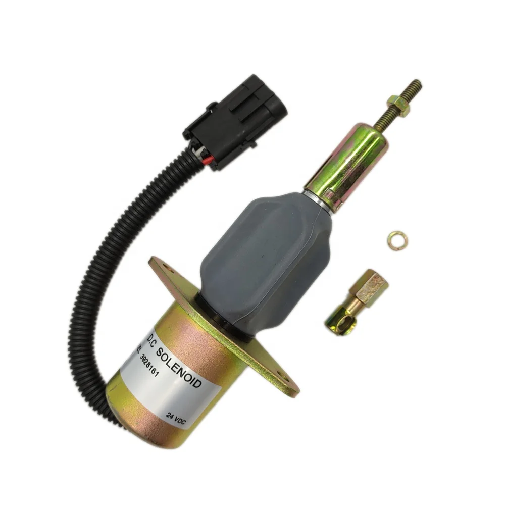 
24v Diesel Engine Stop Solenoid Valve 3928161 Shut off Solenoid For Generator 
