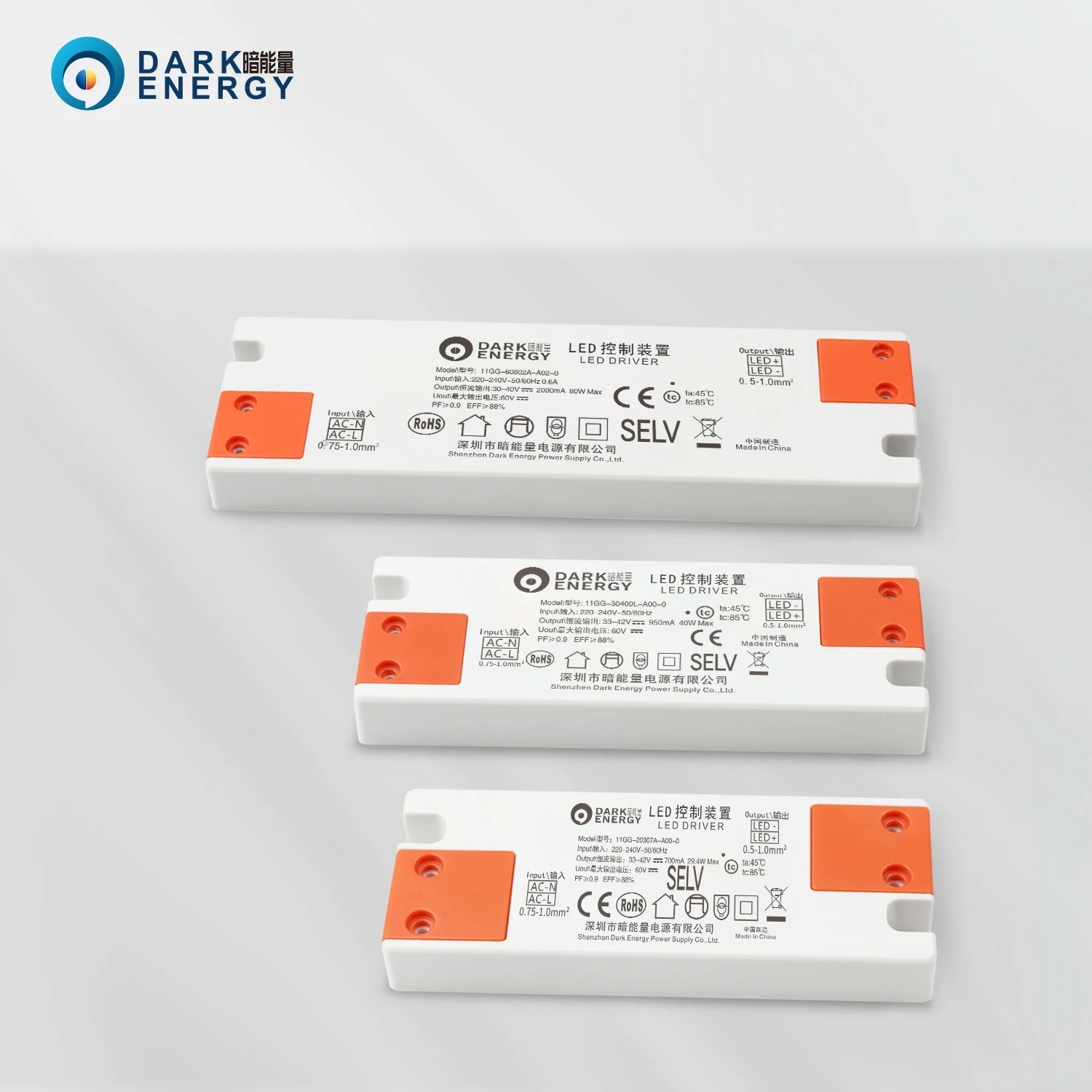 DC 33V 42V 20W/30W/40W/50W/63W тонкий блок драйвера постоянного напряжения светодиодный питания со светодиодным корпусом