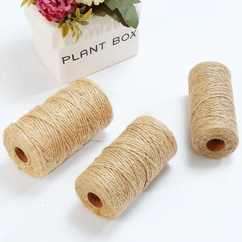 1mm-3.8mm Hand-woven Twine 100-meter Roll Wholesale Vintage Decorate Hemp Rope