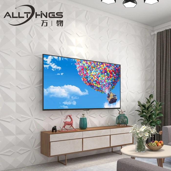 Green Material PVC 3D Wall Panels for Living Room Decoration Wallpaper 3d Home Decoration High Quality European Modern Geometric