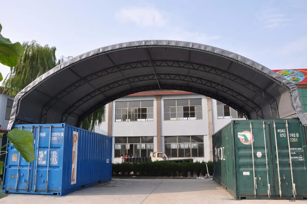 Fabric Building Structure , Trussed Container Roof Cover