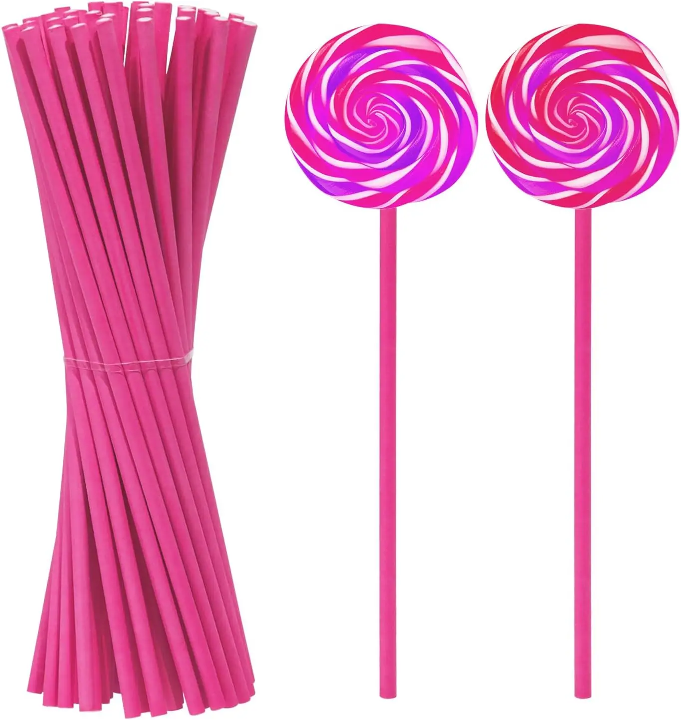 DIY Round Wedding Lollipop Cake Pops Making Tools, colorful Lollipop Sticks