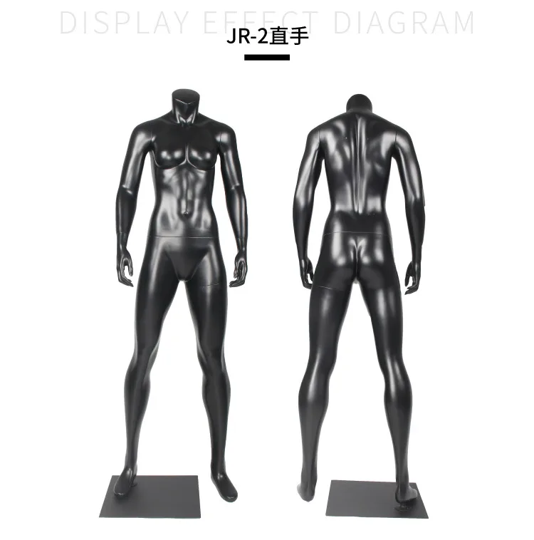 popular designed sporting life like standing headless sport female mannequin muscular woman model hands on back