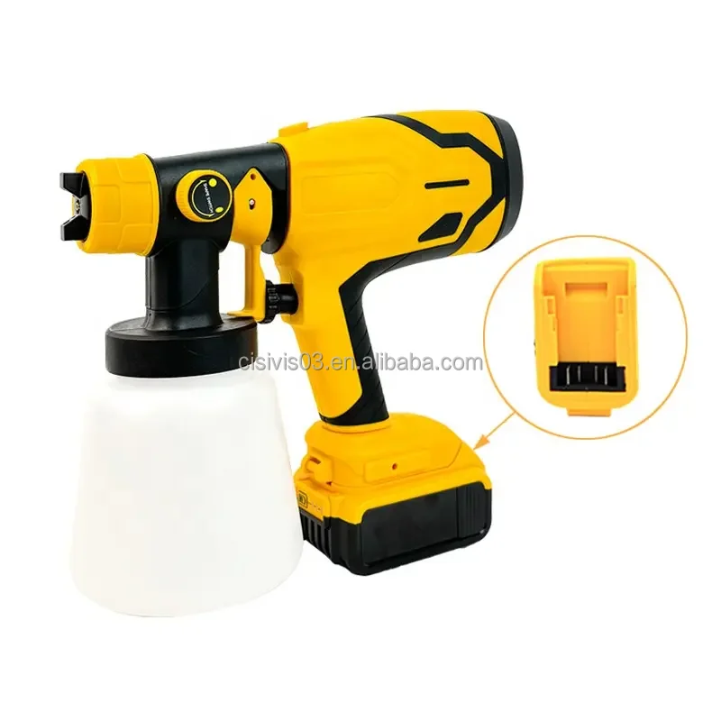 CISIVIS CJ Jigsaw High Quality Brushed Electric Paint Spray Gun Painting Factory Price Cordless Power Spray Gun Tool Body