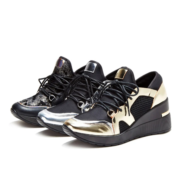 Leisure and comfort casual shoes sneakers women Wild ladies shoes with Fashion tie casual shoes