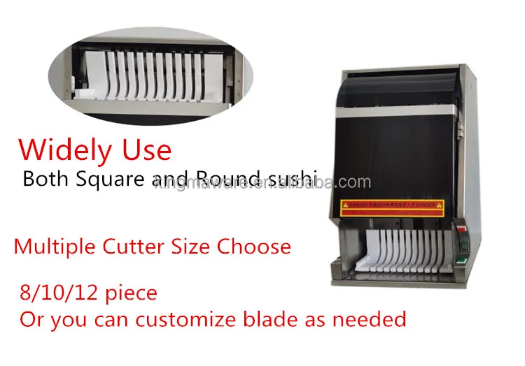 Salmon Rice Nigiri Roll sushi roller Cutting Electric automatic sushi cutter equipment