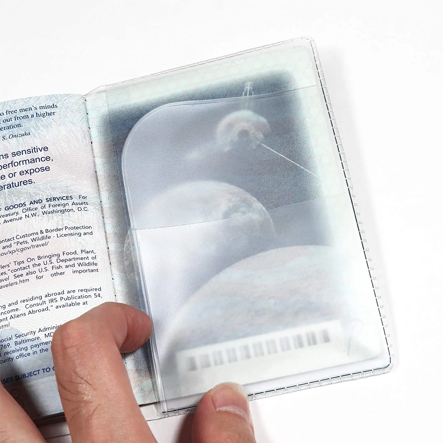 Wholesales Factory Manufacture  Clear PVC Transparent Personal Travel ID Card Protector Passport Cover