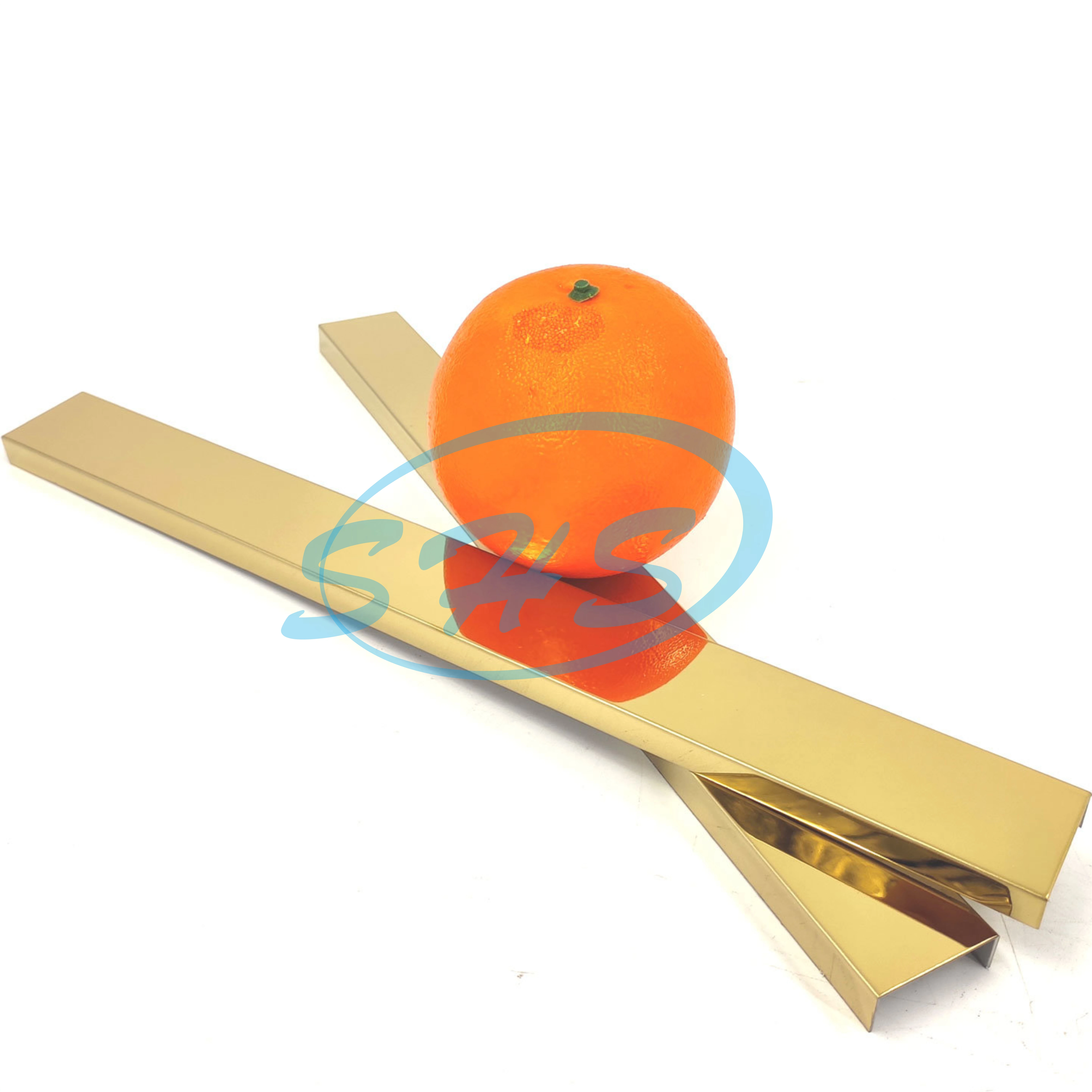 U-Shape Ceramic Tile Trim Matt Golden Metal Brush 304 Stainless Steel Wall Tile Trim Ceramic Strip