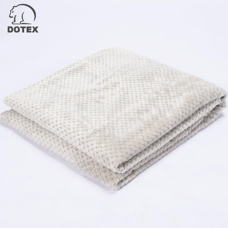 OEKO Certificated High Quality Luxury Faux Fur Reversible Super Soft PV Plush  Blanket