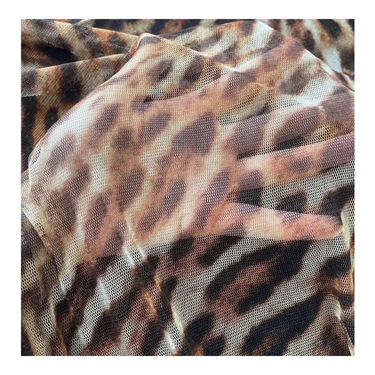 Digital Printed 50GSM 60 GSM 150CM Silk Tulle Silk Mesh Natural Silk Fabric For Wedding Dress Evening Dress and Hat Accessories