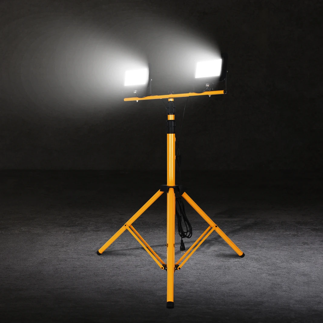 200w Rotating Handle Tripod LED out door led flood light Stand Portable Aluminium Best Work Light ip65 waterproof