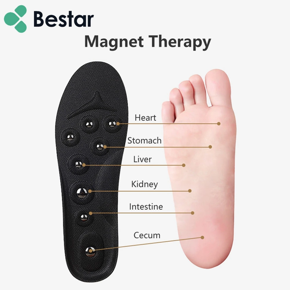 New Arrival Magnet Insole Inner Sole Shoe Foot Therapy Magnetic Massage Pads