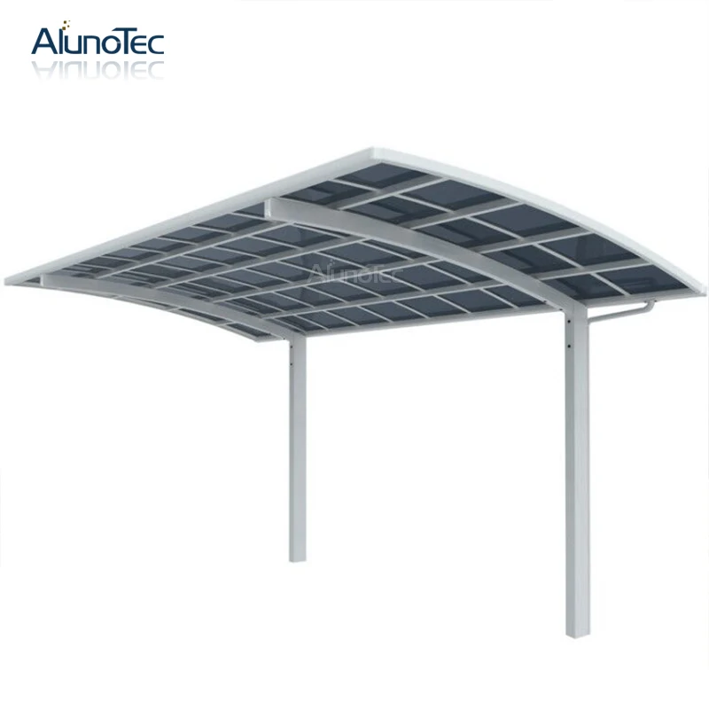 Aluminum Rustproof Canvas Canopy Single Designs Polycarbonate Covering Carport Garage Parking Car System
