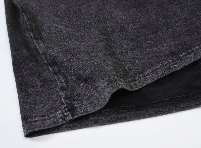 hip hop manufacturer streetwear unisex wholesale blank cotton blank plain vintage wash t shirt