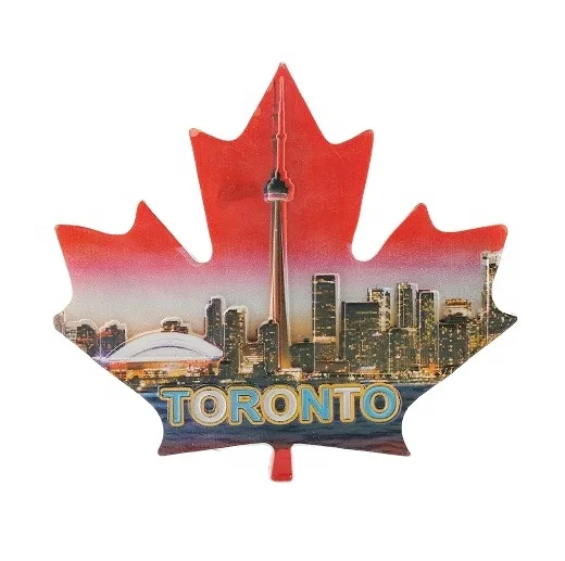 Custom 3D Toronto Canada tourist souvenir hand painted polyresin fridge magnet countries fridge magnets