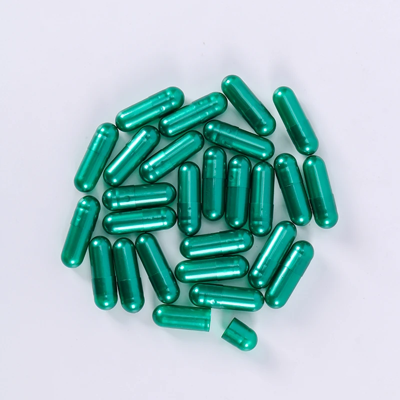Pearl material hard capsule shell plant vegetable gelatin empty capsule customer customization