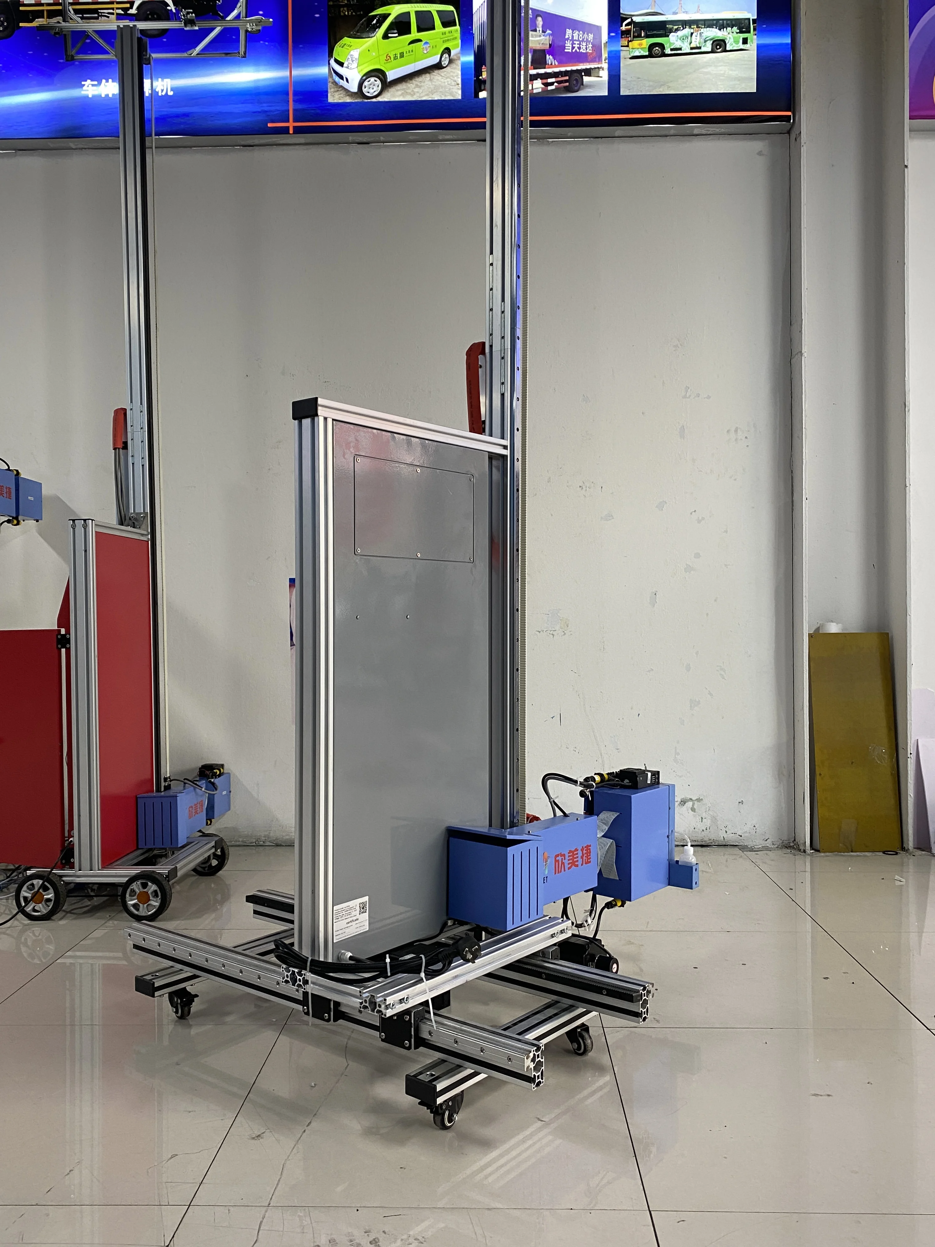 3D Wall Printer Vertical Wheels/Rails UV Ink Home Bar Culture Wall Different Walls Surface