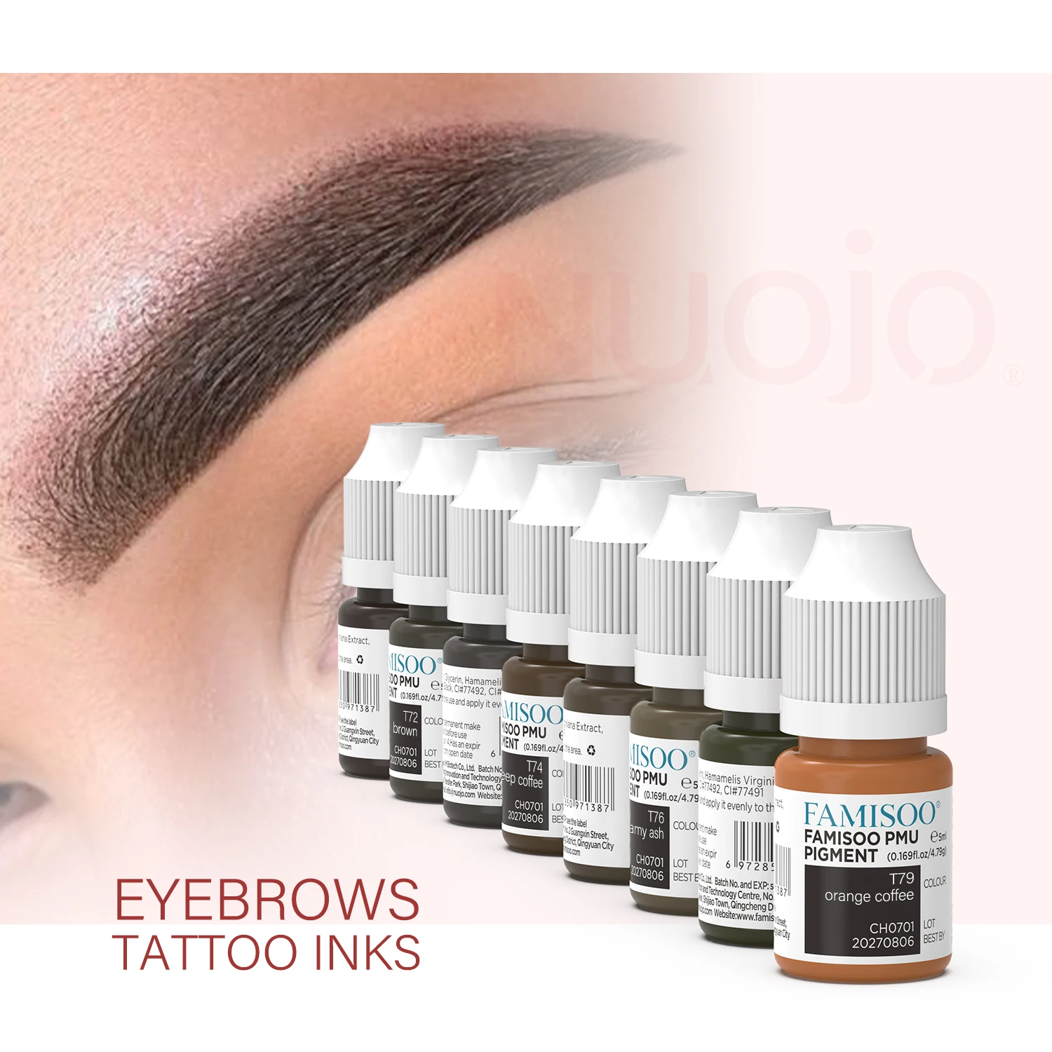 Permanent Makeup Microblading Pigments Organic Brow Cream Eyebrows Tattoo Ink for Brows