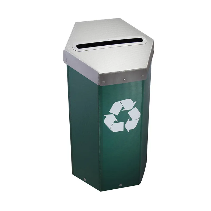 Best Quality Waste Recycle Bin 70 Litres Wholesale Product Corrugated PP Glass Waste Plastic Bin Set from Turkish Manufacturer