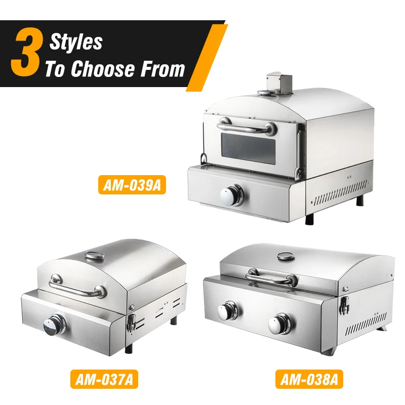 Hot-selling Gas Fired Pizza Maker Machine Double Burner Pizza Oven Gas For Commercial