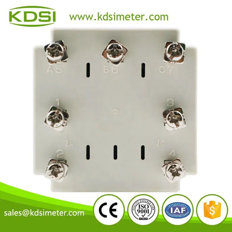 Прочный в использовании аналоговый панельный измеритель BE-72 3P3W 3 кВт 380 В 5 А