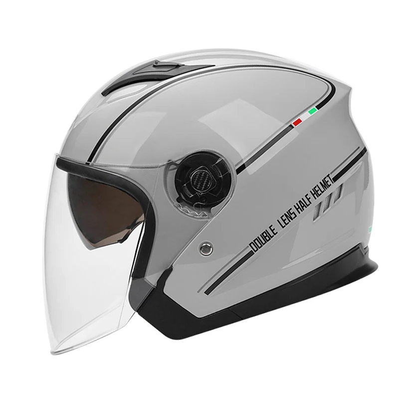 BYB/730 Motorcycle Helmets Helmet Half Open Face Men Women Casco Vintage Scooter Jet Retro Pare Moto Cascos Para