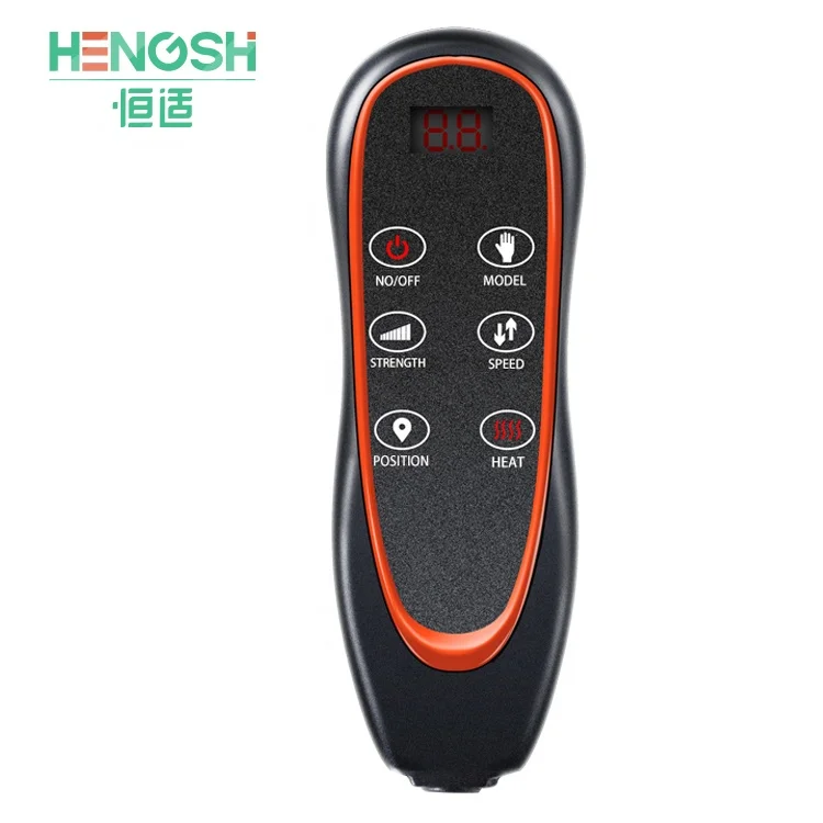 Remote control body massage cushion shaitsu and vibration thermal massage mattress