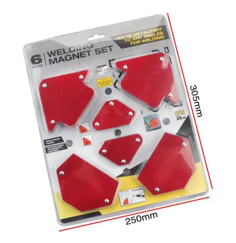 6pcs Magnetic Welding Holder Steel Fixed Angle Soldering Positioner Welding Tool Holding Power Welding Accessories