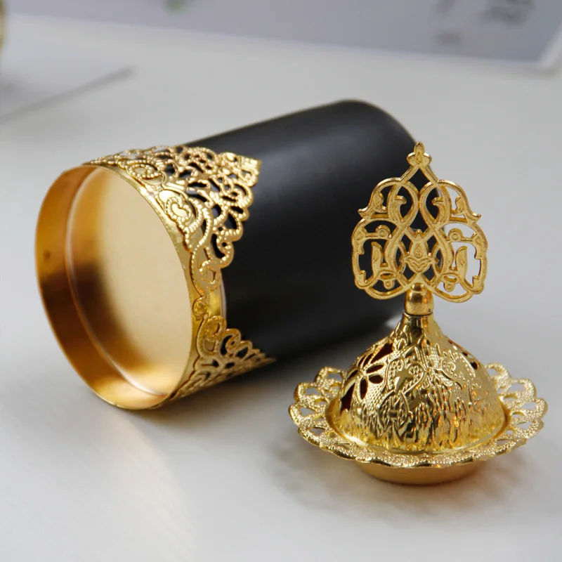 Burning Smoke Waterfall Backflow Incense Burner Ramadan Decoration Mubkhar Incense Holder for Charcoal Shisha Charcoal Incense