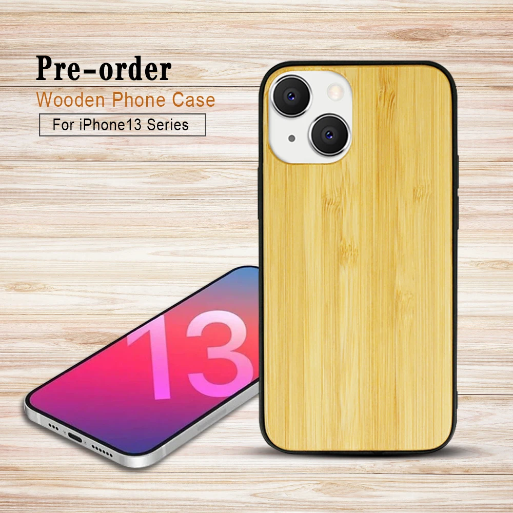 Luxury Quality  Shockproof Mobile Phone Case For IPhone 11 12 13 Blank Wooden Phone Cases Phone Shell