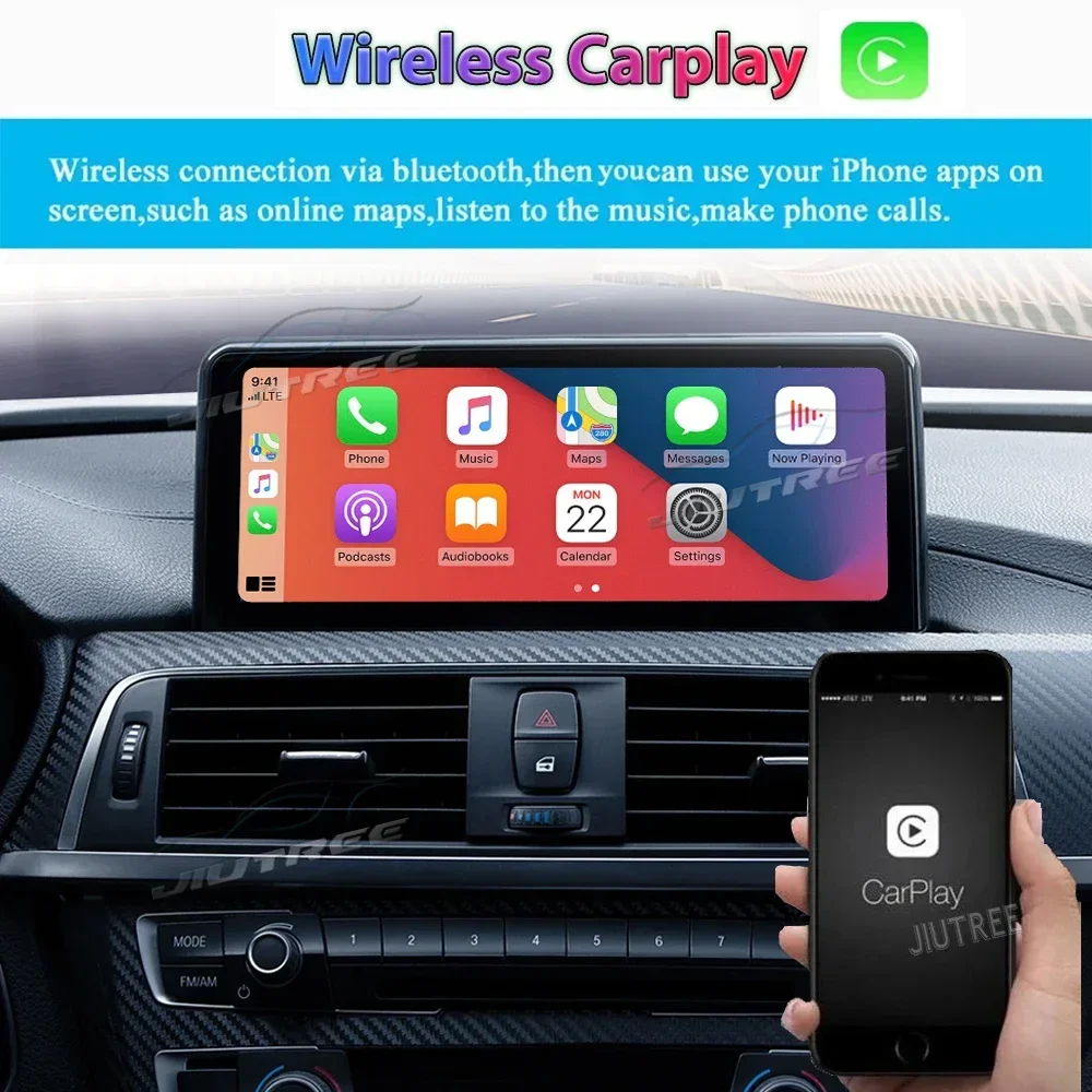 Linux system For BMW 3 Series F30 F35 2013-2019 Car Radio Wireless Carplay Android Auto 10.25Inch NBT EVO Multimedia Player