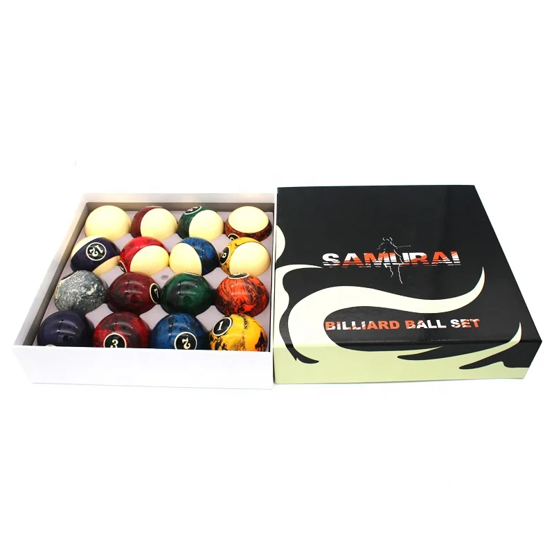 
Fantasy and Number Color 16 Pieces Billiard Pool Ball Set With Beauty Box 