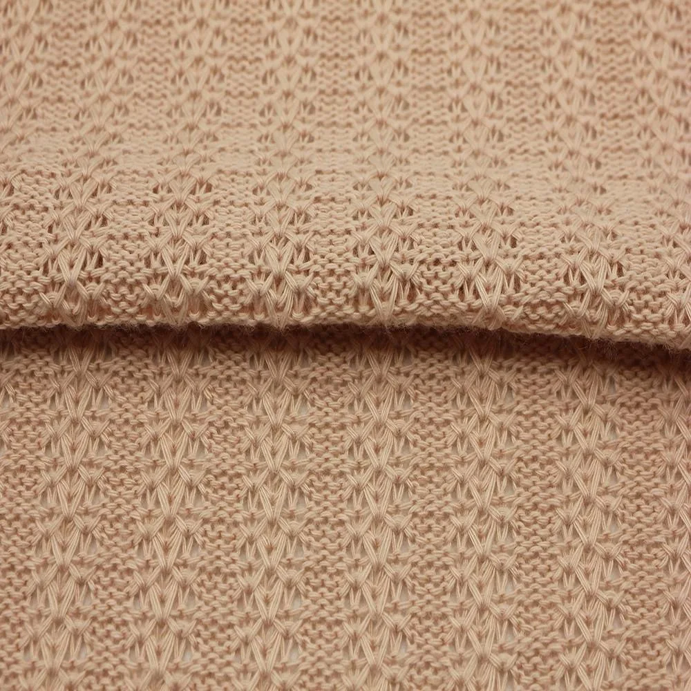 100% Polyester Knitted Fabric with Coarse Needle Used as a Base for Elegant Dresses and Knitwear