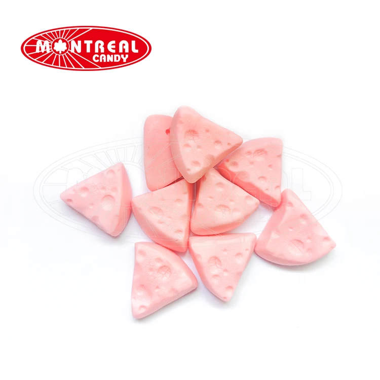 
Cheese Shape Gummy Sweets With Strawberry Flavored 