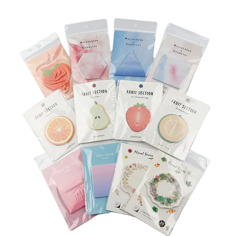 Kawaii Stationery Computer Style Scratchpad Girls Pink Sticky Notes Portable Word Notepad Cute Memo Pad