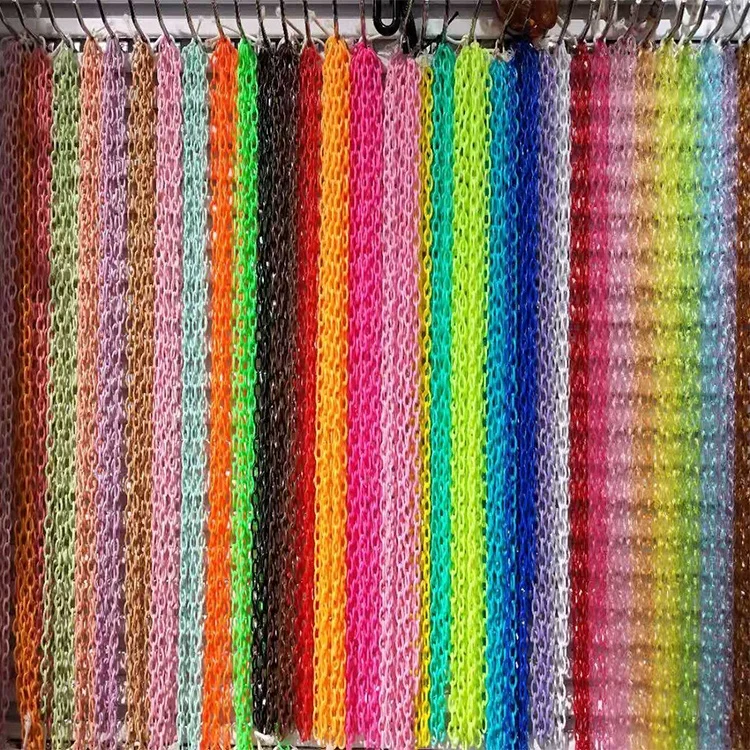 50cm Length Wholesale Colorful Acrylic Chain Fashion Men Women's Neck Chain Links for Eyeglass Necklace Bags Accessories