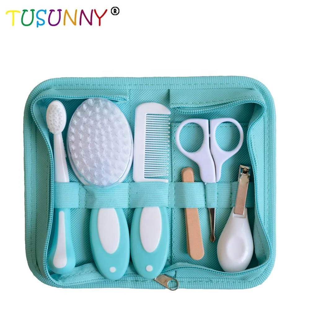 9 Pcs Baby Health And Grooming Kit Travel Portable Baby Care Grooming Kit