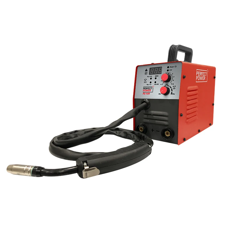 MIG Welding Machine without Gas 120A Automatic Feed Flux Core Wire No Gas MIG Welder for Home Use Electric Welders