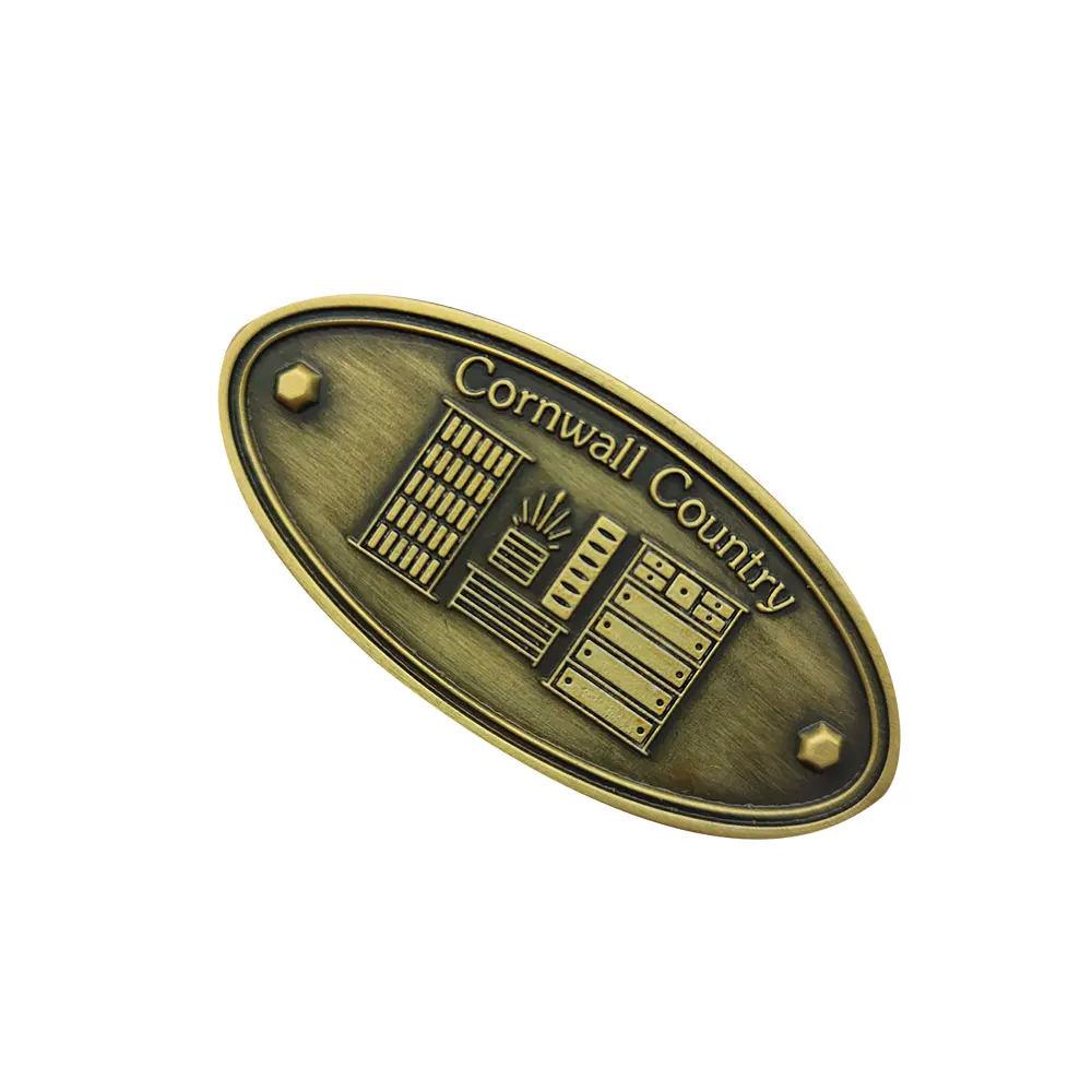 Competitive price durable embossed aluminum metal logo nameplate badge