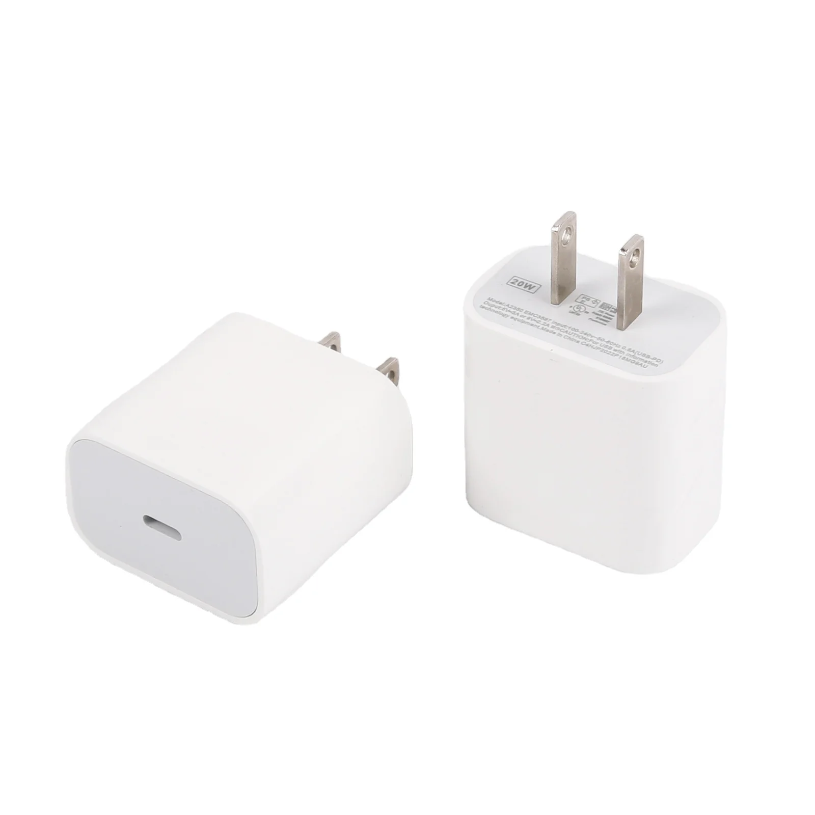 Original Adapter For Iphone 14 13 12 Pro Max Fast Charger Eu Us Plug 20w Usb-c Wall Charger